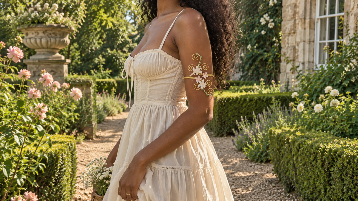 How to Wear an Arm Cuff: 7 Romantic Ways to Style Statement Arm Jewelry