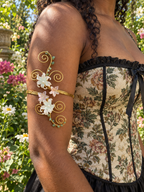 Enchanted Garden Floral Arm Cuff 🌿✨