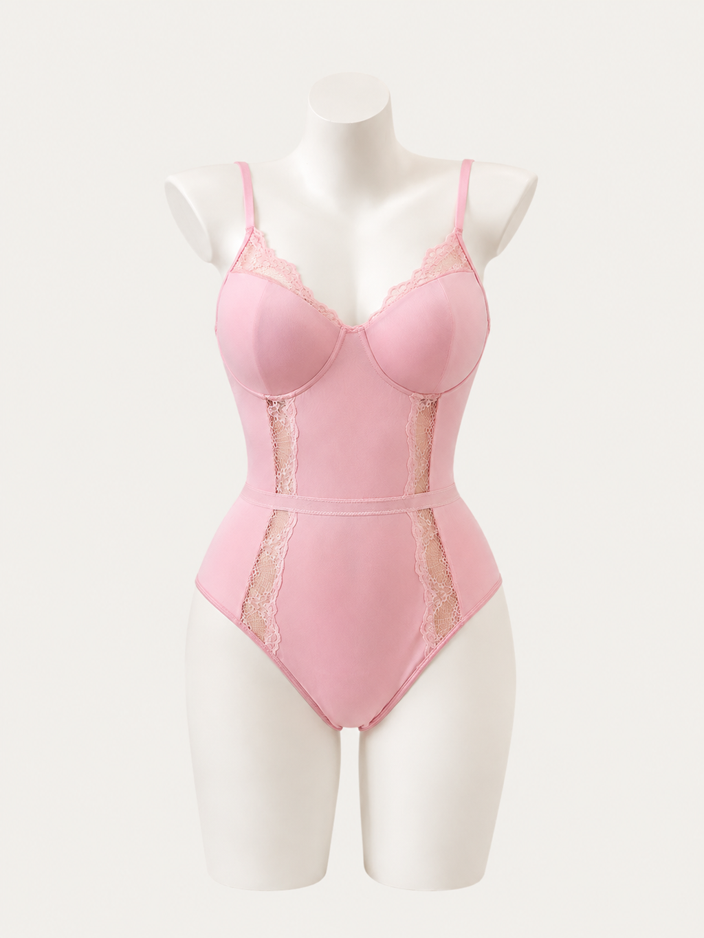 Rosy Lace Bodysuit 🎀🌸