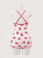Sweetheart Kiss Print Bodysuit 💋🎀