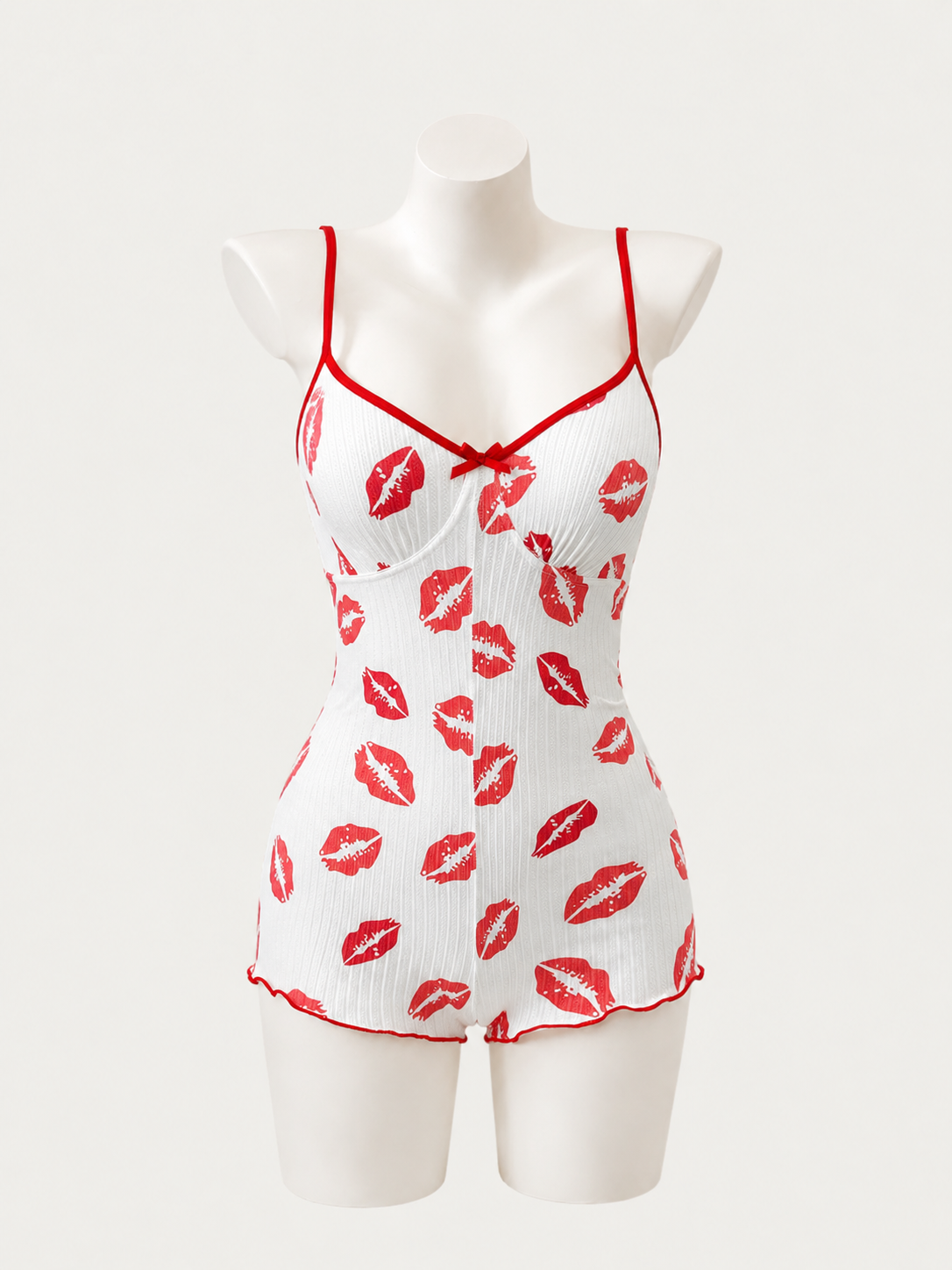 Sweetheart Kiss Print Bodysuit 💋🎀