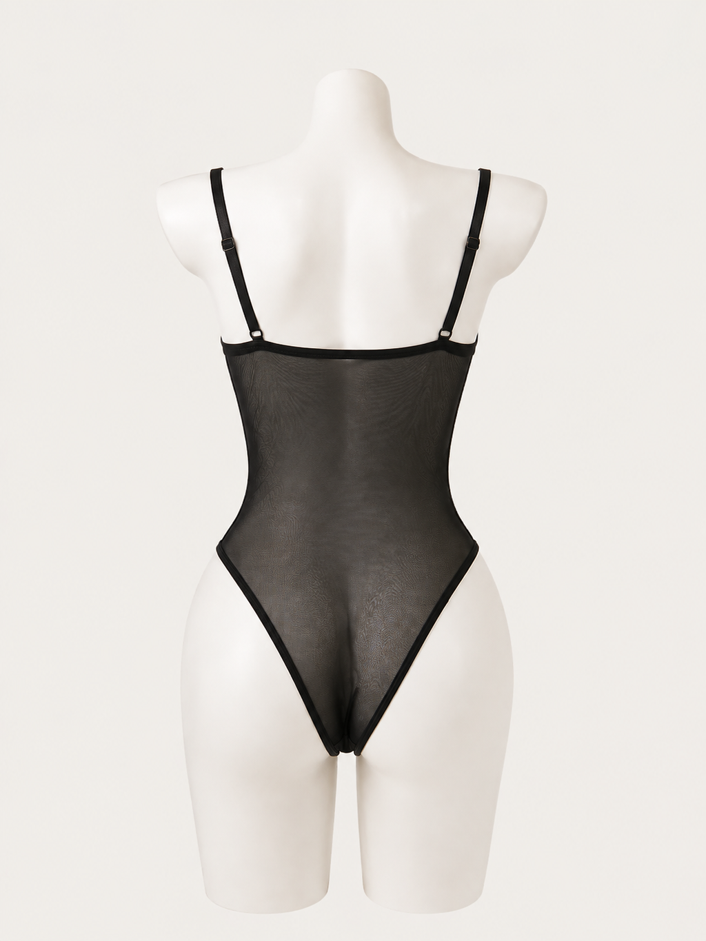 Noir Mesh Corset Bodysuit 🖤✨