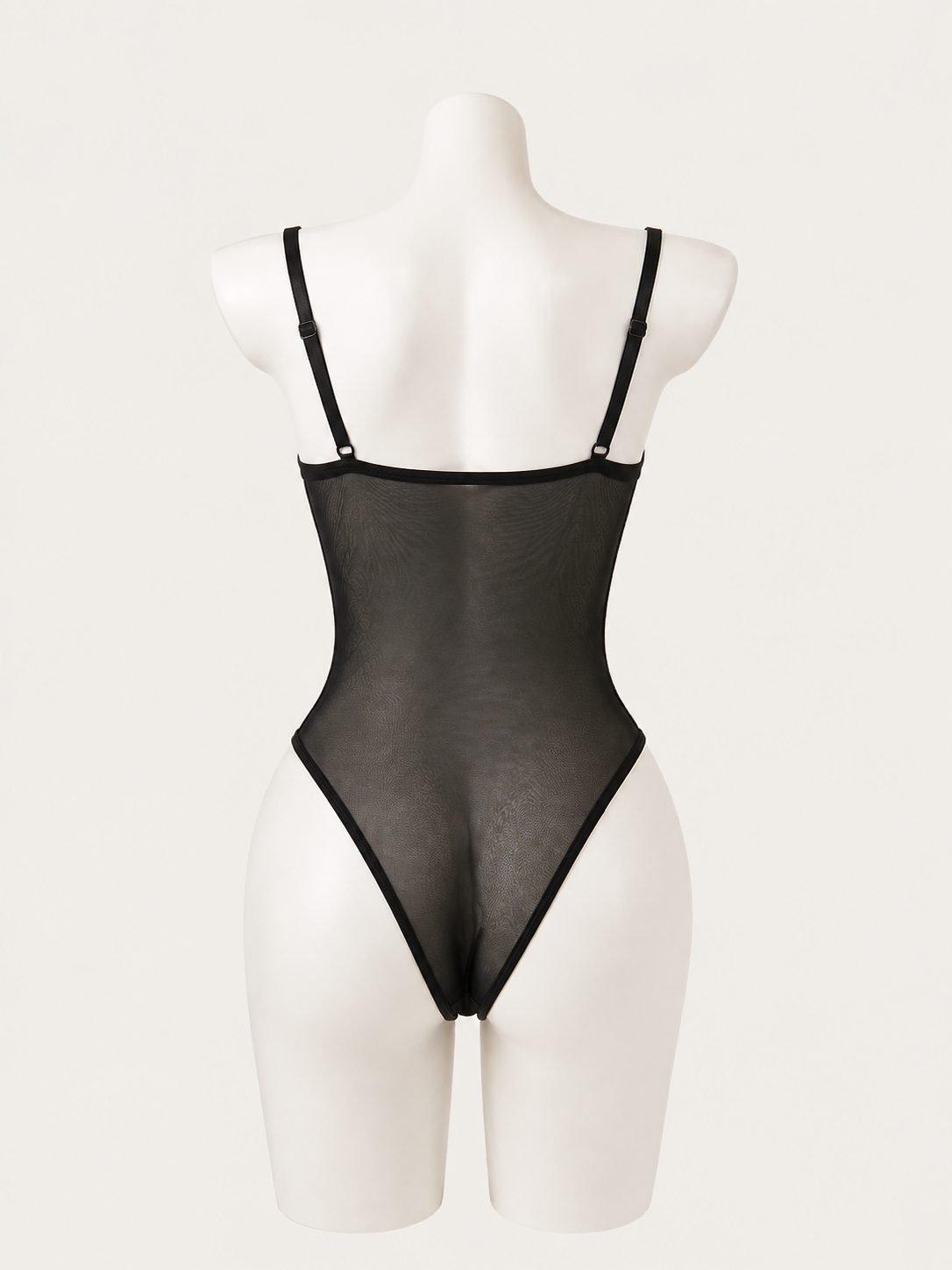 Noir Mesh Corset Bodysuit 🖤✨