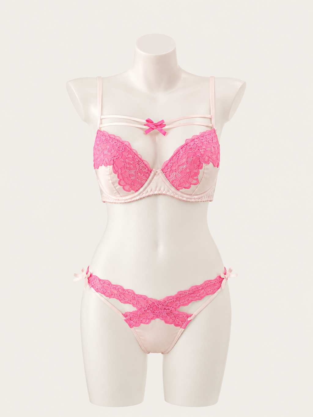 Cherry Blossom Lace Lingerie Set 🍒🌸