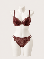 Burgundy Lace Lingerie Set 🍷✨