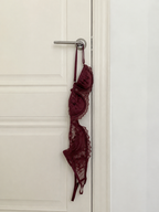 Burgundy Lace Lingerie Set 🍷✨