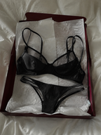 Dark Mesh Bra Set 🖤✨