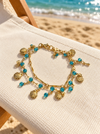 Azure Tide Charm Bracelet 🩵
