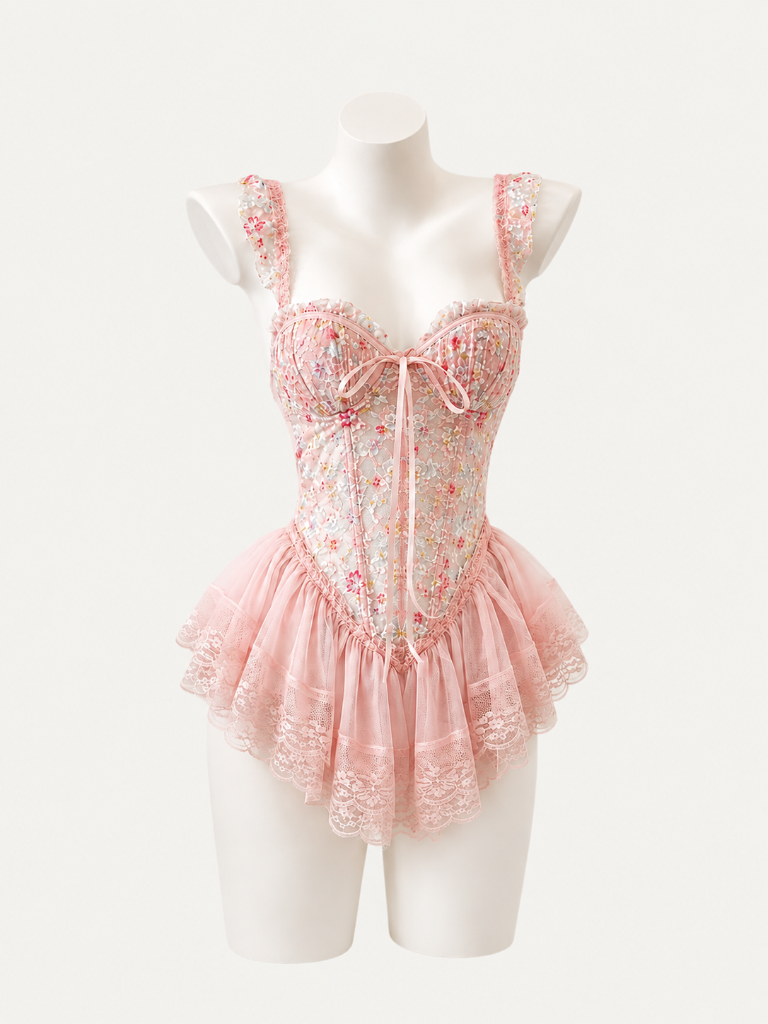Rosie Ribbon Lace Dress 🎀🌷