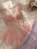 Rosie Ribbon Lace Dress 🎀🌷
