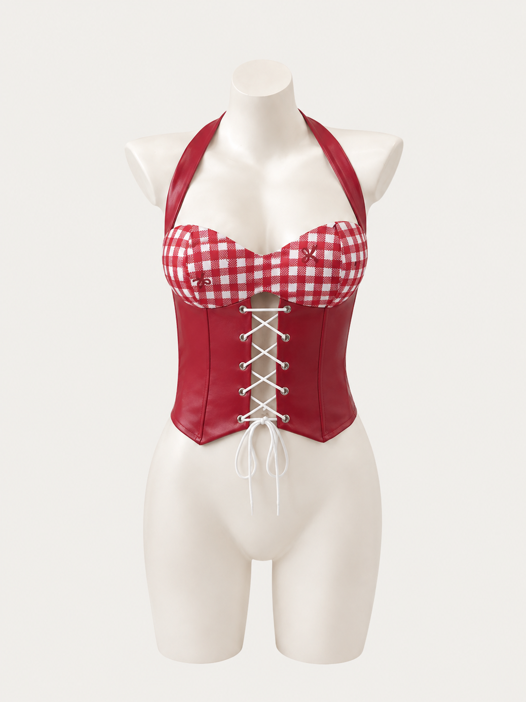 Red Cherry Corset Top 🍒🎀