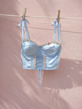 Fairy Blue Floral Lace Corset 💙🌸