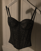 Midnight Sparkle Corset 🖤✨