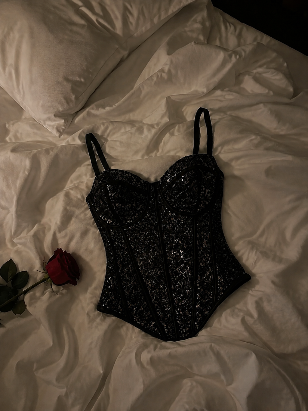Midnight Sparkle Corset 🖤✨