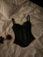 Midnight Sparkle Corset 🖤✨