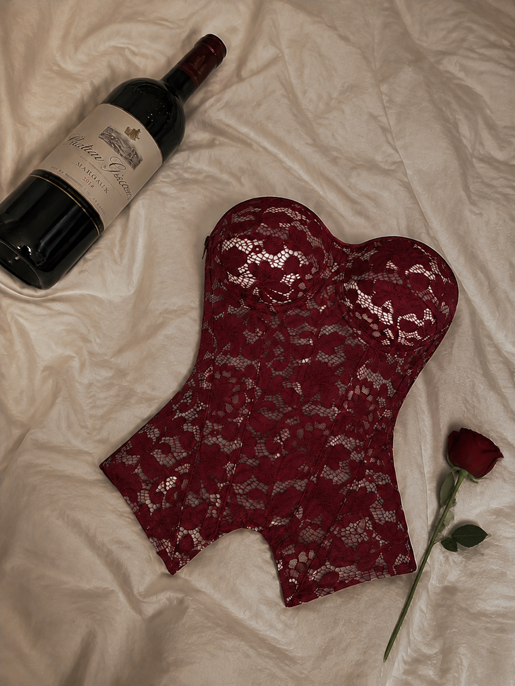 Ruby Lace Corset Top ❤️🌹