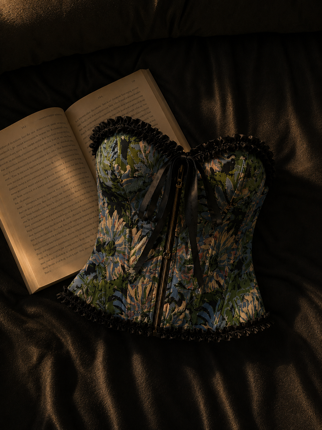 Enchanted Garden Corset 🌿🖤