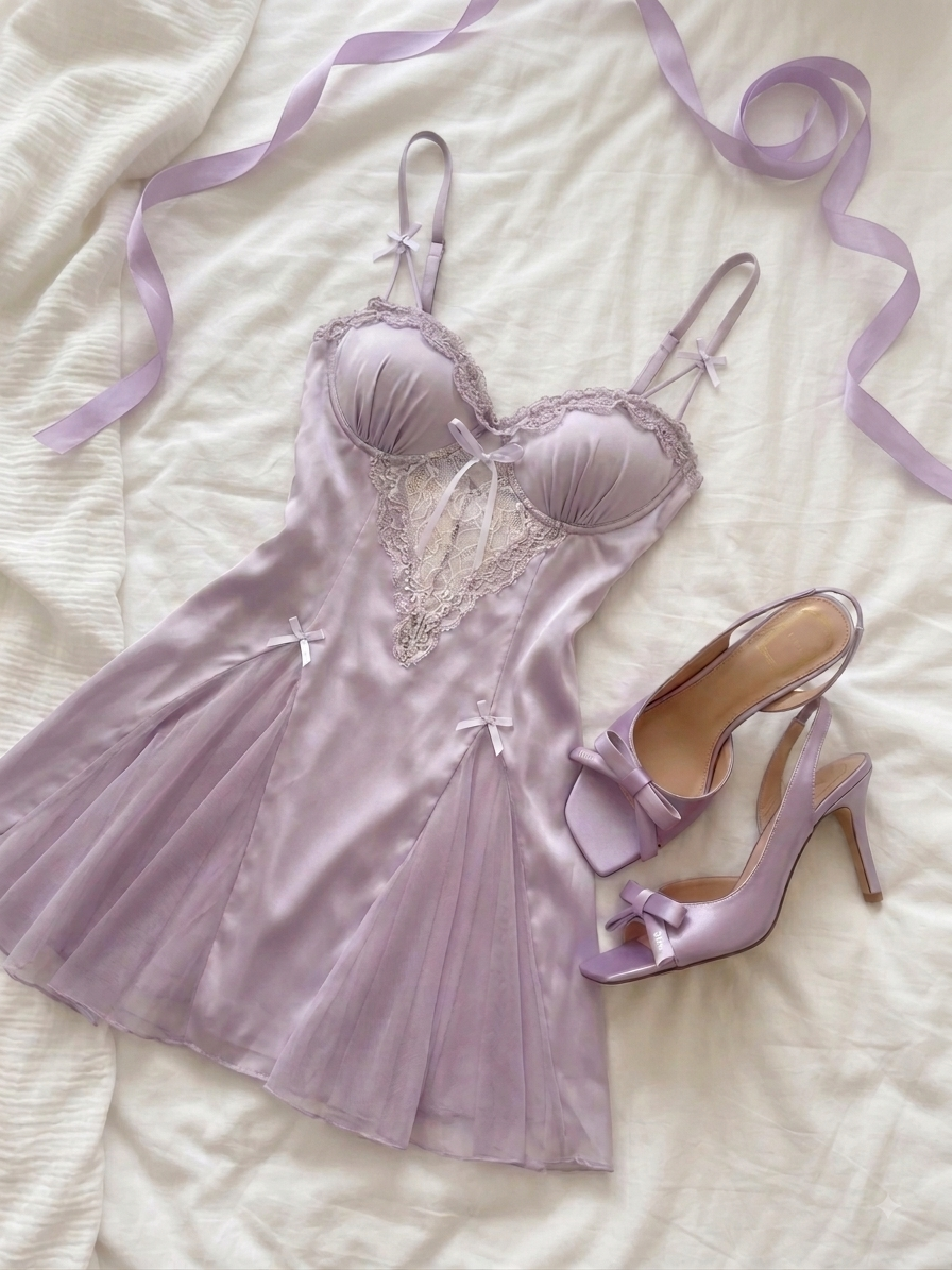 Lavender Lace Dream Dress 🪻🎀