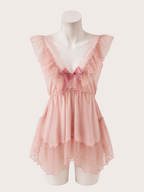 Pink Lace Babydoll Negligee 🌸🎀
