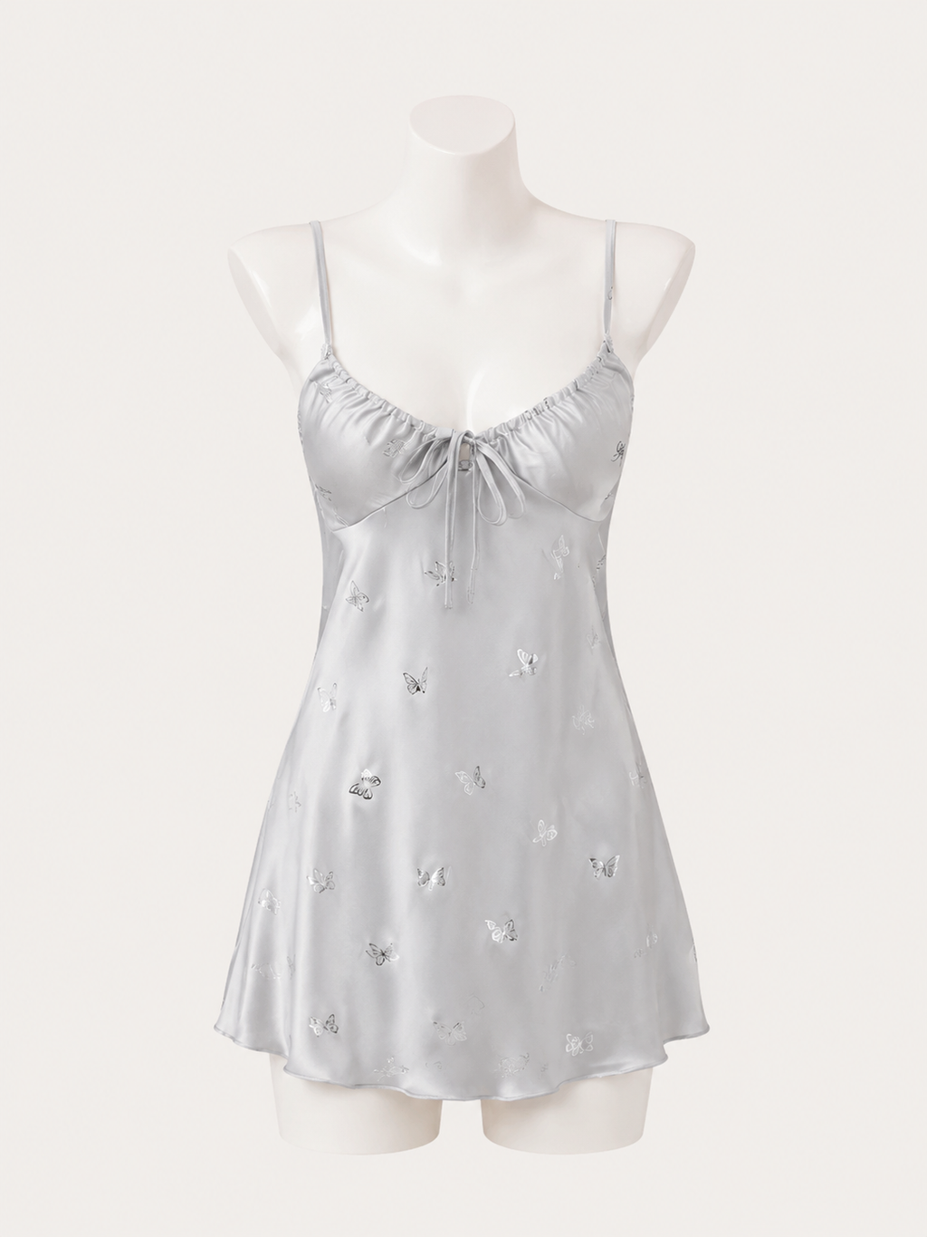 Butterfly Dream Satin Negligee 🤍🦋