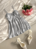 Butterfly Dream Satin Negligee 🤍🦋
