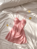 Sweetheart Pink Polka Dot Negligee 🎀🌸