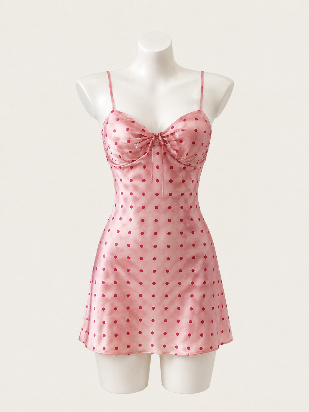 Sweetheart Pink Polka Dot Negligee 🎀🌸