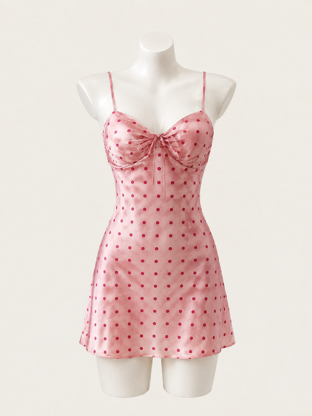 Sweetheart Pink Polka Dot Negligee 🎀🌸