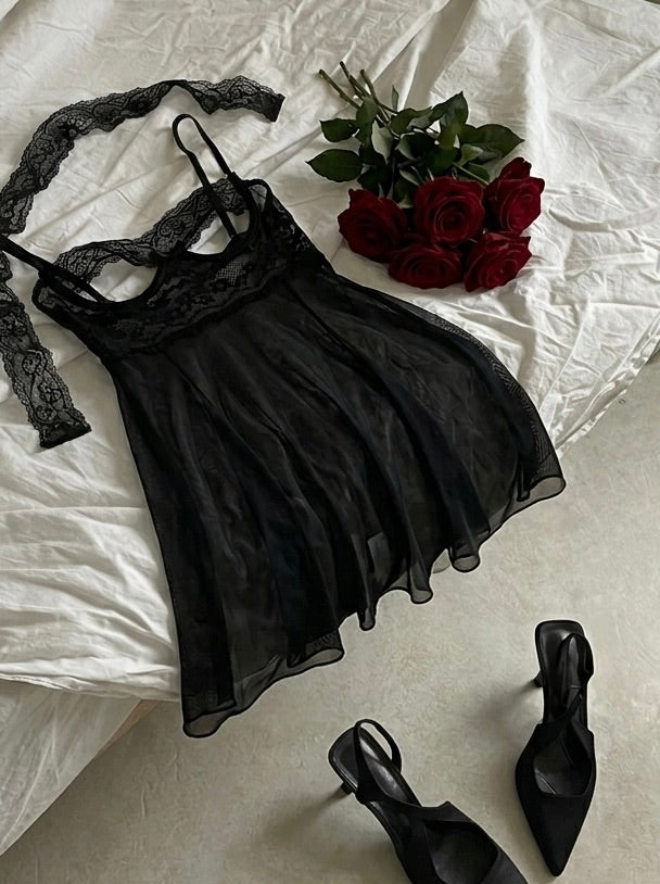 Nocturne Lace Slip Dress 🖤🕯️