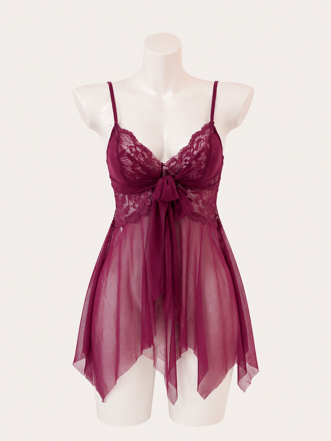 Purple Lace Babydoll Negligee 💜🌙