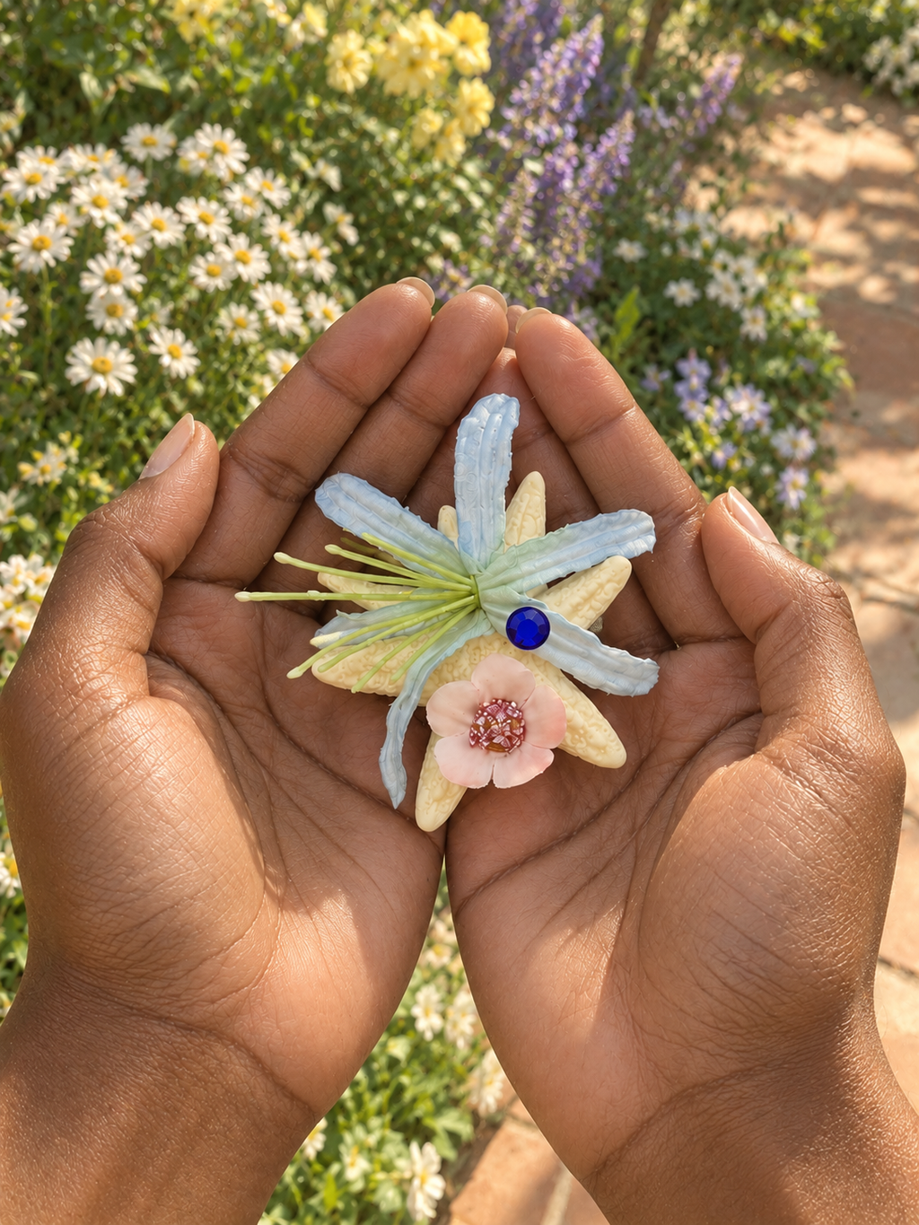 Seaside Garden Hair Clip 🐚🌸
