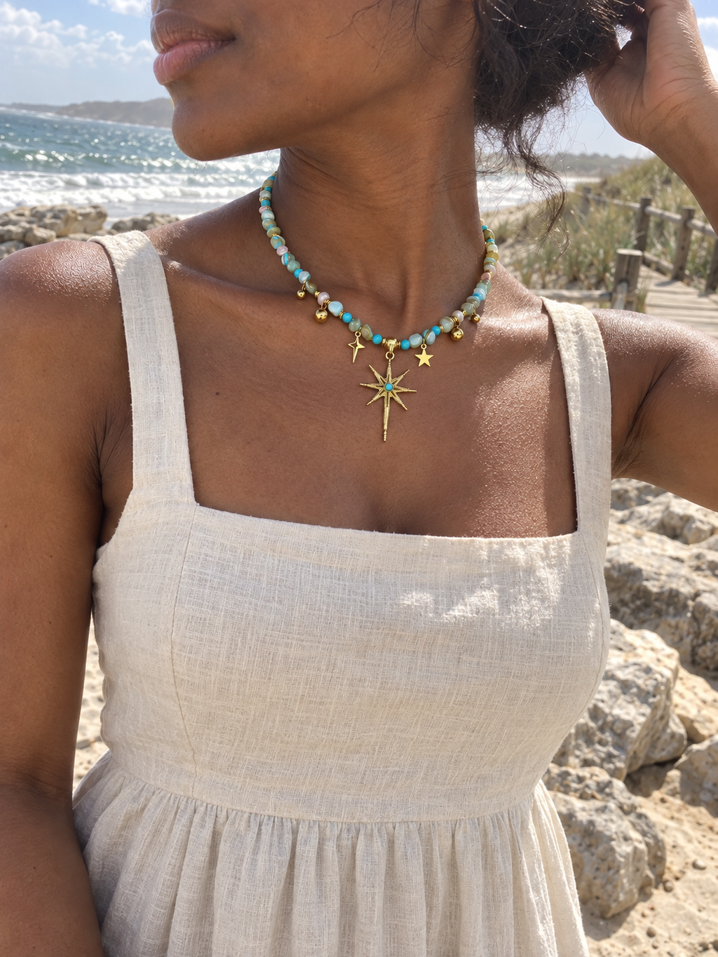 Celestial Lagoon Star Necklace 🩵⭐️