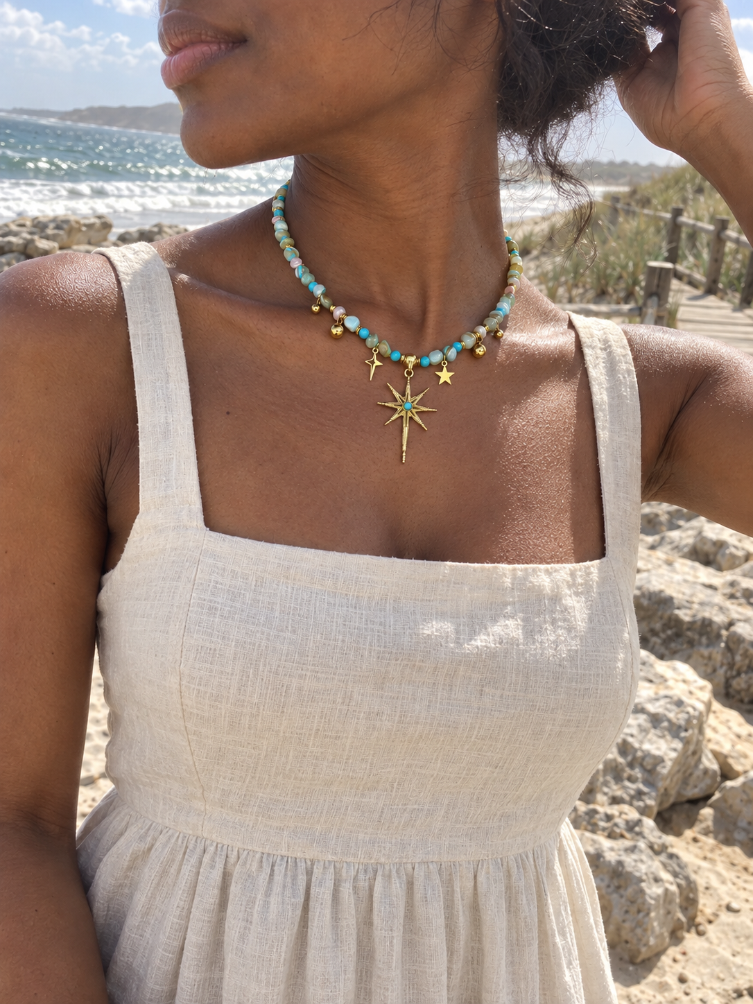 Celestial Lagoon Star Necklace 🩵⭐️