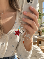 Polka-Dot Love Star Phone Charm ❤️⭐️