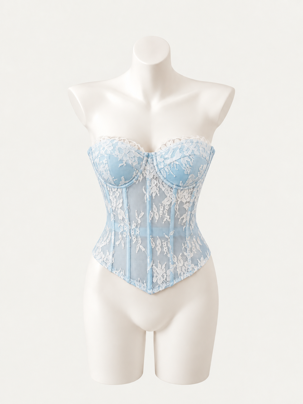 Blue Whisper Lace Corset 💙🕊️