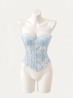 Blue Whisper Lace Corset 💙🕊️