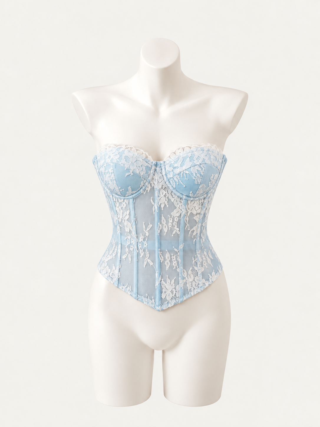 Blue Whisper Lace Corset 💙🕊️