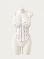 Blush Blossom Lace Corset 🌸🤍
