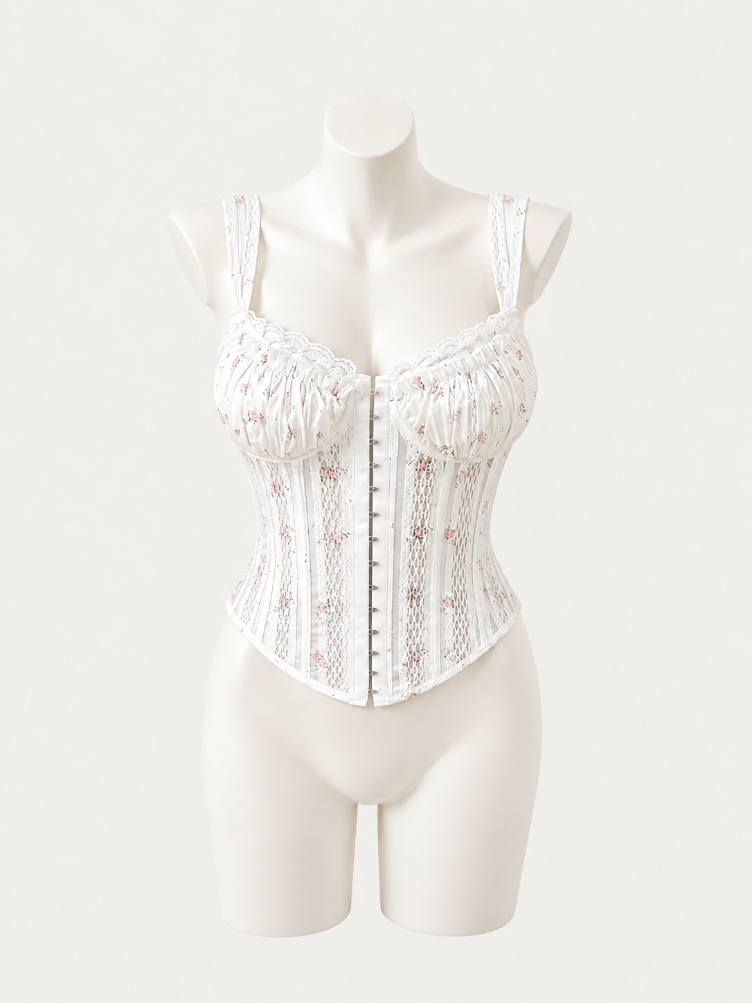 Blush Blossom Lace Corset 🌸🤍