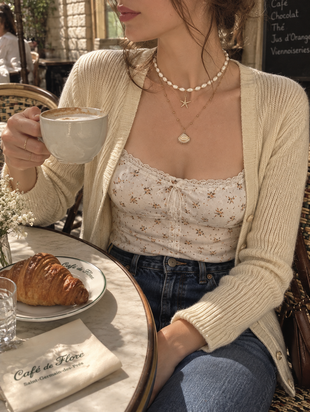 Golden Tides Layered Seashell Necklace 🐚⭐️