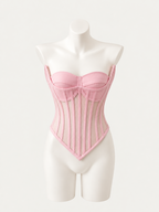 Pink Whisper Mesh Corset 💗🎀